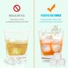 Reusable Ice Cubes for Drinks, 50-Pack, Refreezable Plastic Ice Cubes, BPA-Free, Chill Your Drinks Without Dilution, Washable Fake Ice Cubes for Cockt