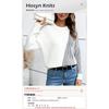 Women S Loose Fit Striped Color Block Long Sleeve Round Neck Knit Sweater