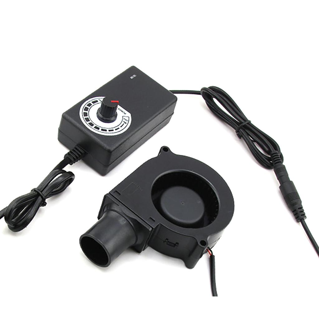 BBQ ventilátor dmychadlo 12V velký průtok vzduchu 100-240V napájený ventilátor regulátor proměnných otáček piknik gril zapalovací nástroj