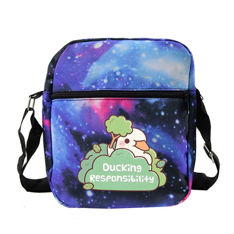 Cute printed shoulder bag casual multi-functional oblique span bag small bag student stationery bag