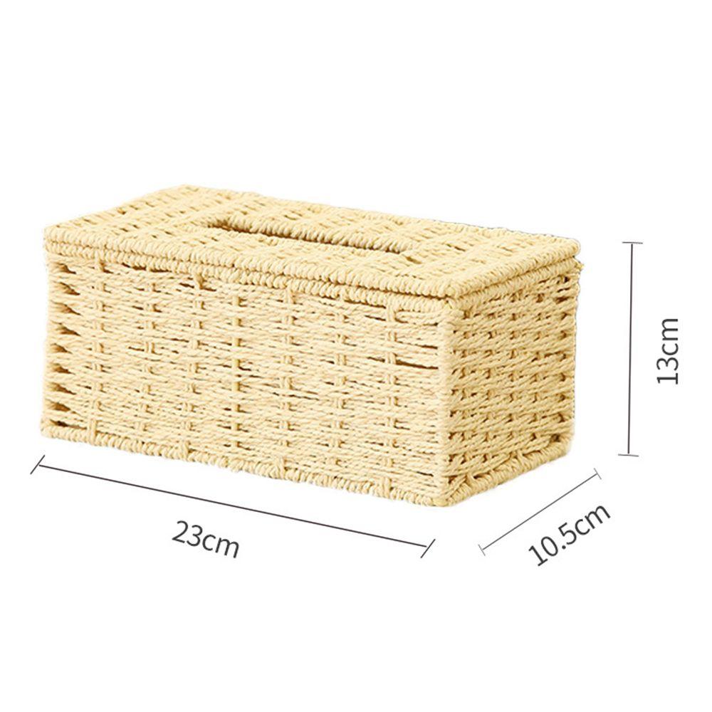 Home Rustic Car Organizer Natural Tissue Holder Paper Towel Dispenser Napkin Box Wipes Storage Case