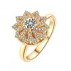 Luxury Minimalist Spinning Adjustable Open Ring For Women High End Fashion Jewelry Statement Band