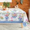 Blue White Porcelain Vase Floral Rectangle Tablecloth for Table Decor Washable Kitchen Dining Tablecloth Holiday Party Decor