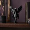 Desktop-Atmosphären-Dekoration Dunkler Engelsflügel-Figur, 3D-gedruckte gotische Statue für Schreibtischregal Gott-Dekor, Aufwendige Erlösungsthemen-Skulptur,