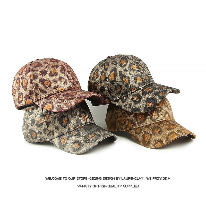 Spring Leopard Print Baseball Cap Women's Outdoor Sun Hat