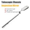 Car Telescopic Inspection Mirror 360-degree Rotating Ball Joint Automobile Repair Folding Elliptical Retractable Mirror Tool