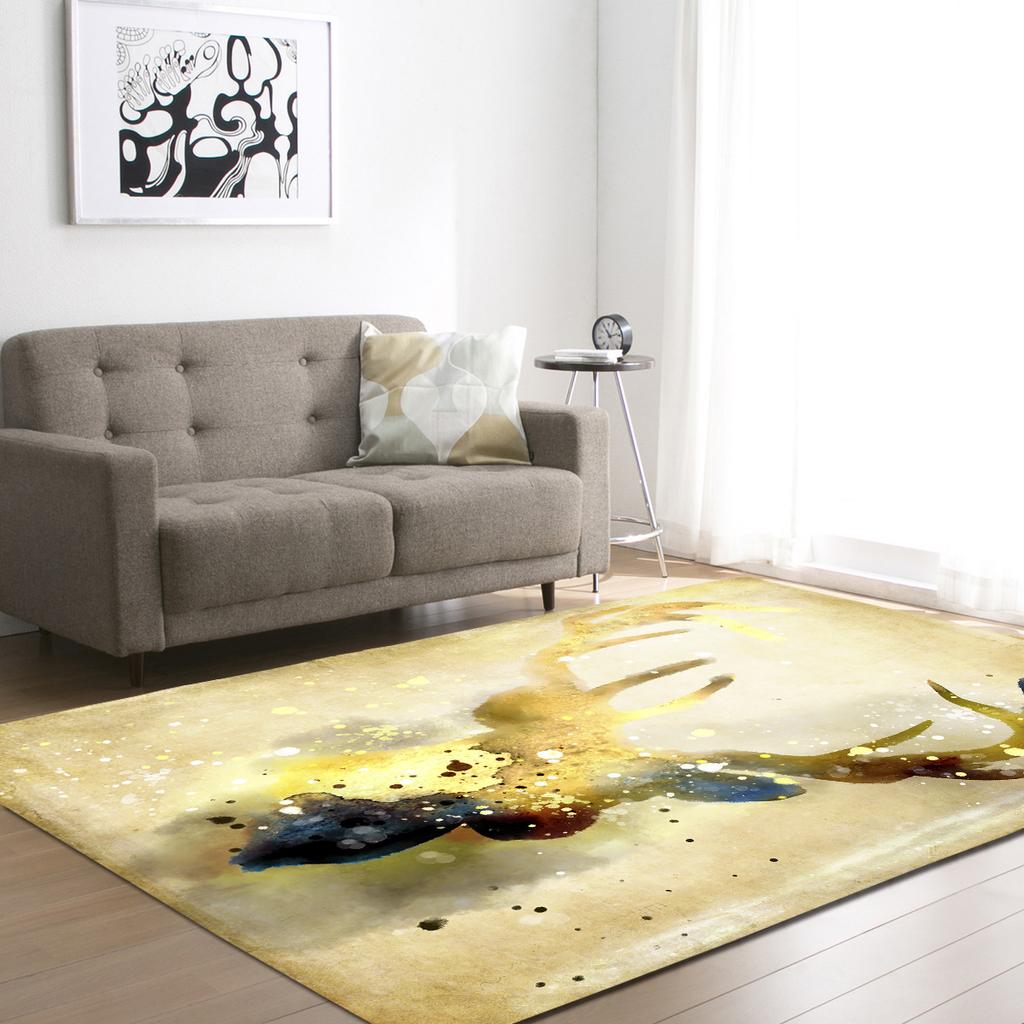 Elk Living Room Carpet Bedroom Dining Room Floor Mat Pattern Size