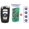 4 Buttons BMW Smart Remote Car Key Fob KR55WK49863 PCF7945 ID49 Chip 315/433/868MHz Uncut Key CAS4 FEM For 3 5 7 Series F30 F10 cwsh87