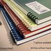 Innovative Minimalist Frosted Coil Grid Notebook - Gentle On Hands, Loose-Leaf Design
