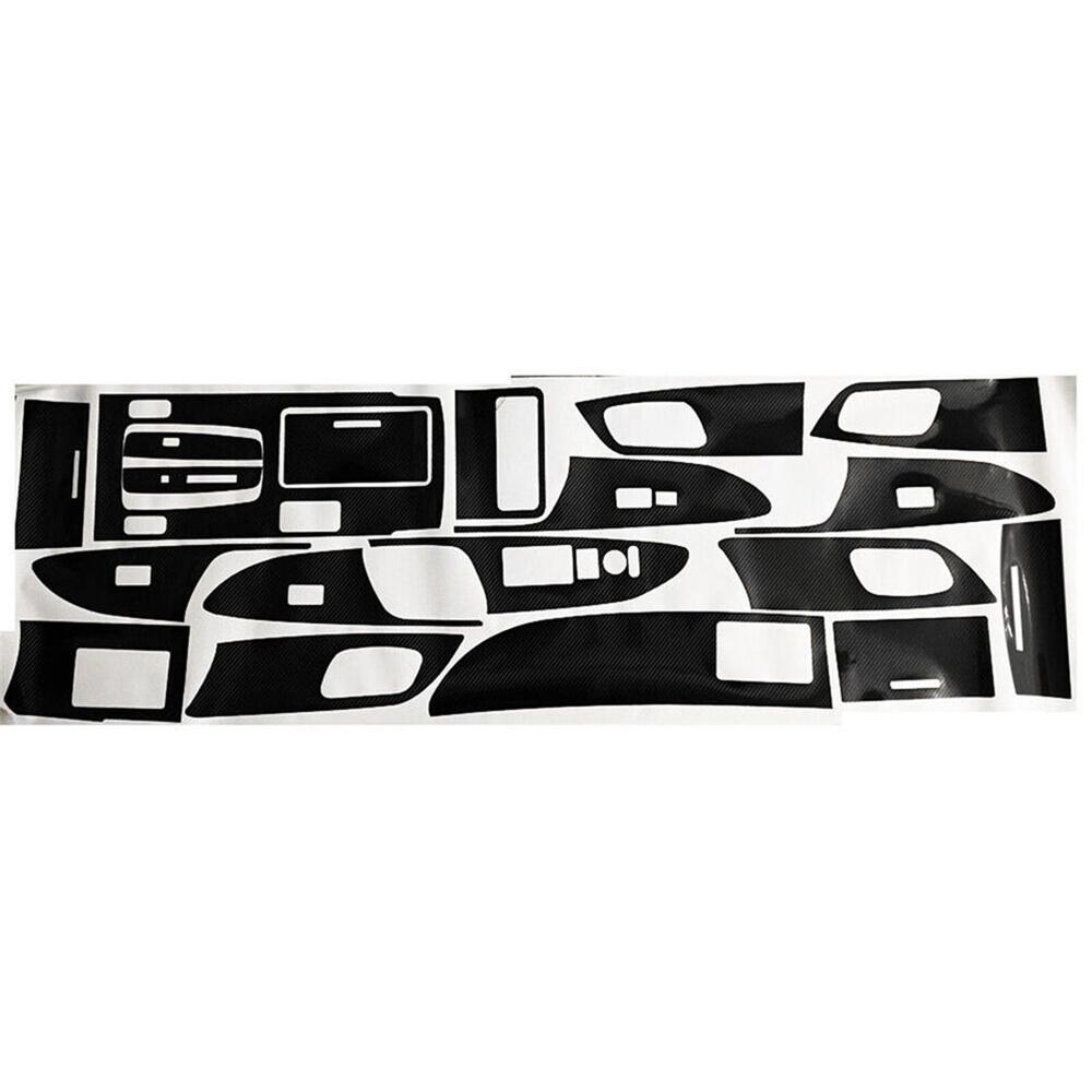 5D Carbon Fiber Look Interior Accessories Whole Kit Cover For Honda Accord 2013-2017