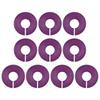 Plastic Clothing Divider 10 Pack, Round Garment Divider for Closet and Stockroom Sorting, 90 mm Size, Daily Sorting Use