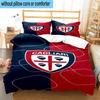 3PCS Football Cagliari Design Bedding Set,Including 1pc Duvet Cover And 2pcs Pillowcases Perfect for Bedroom, Dormitory, Fan Christmas gift
