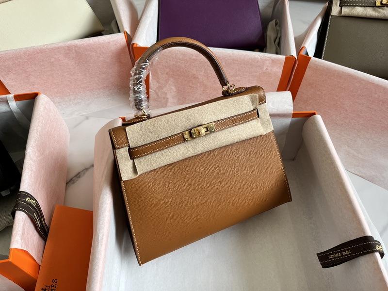 2025 New Style Top Layer Handheld Leather 25cm Outer Strap Epsom Single Handle Tote Bag Women's Bag