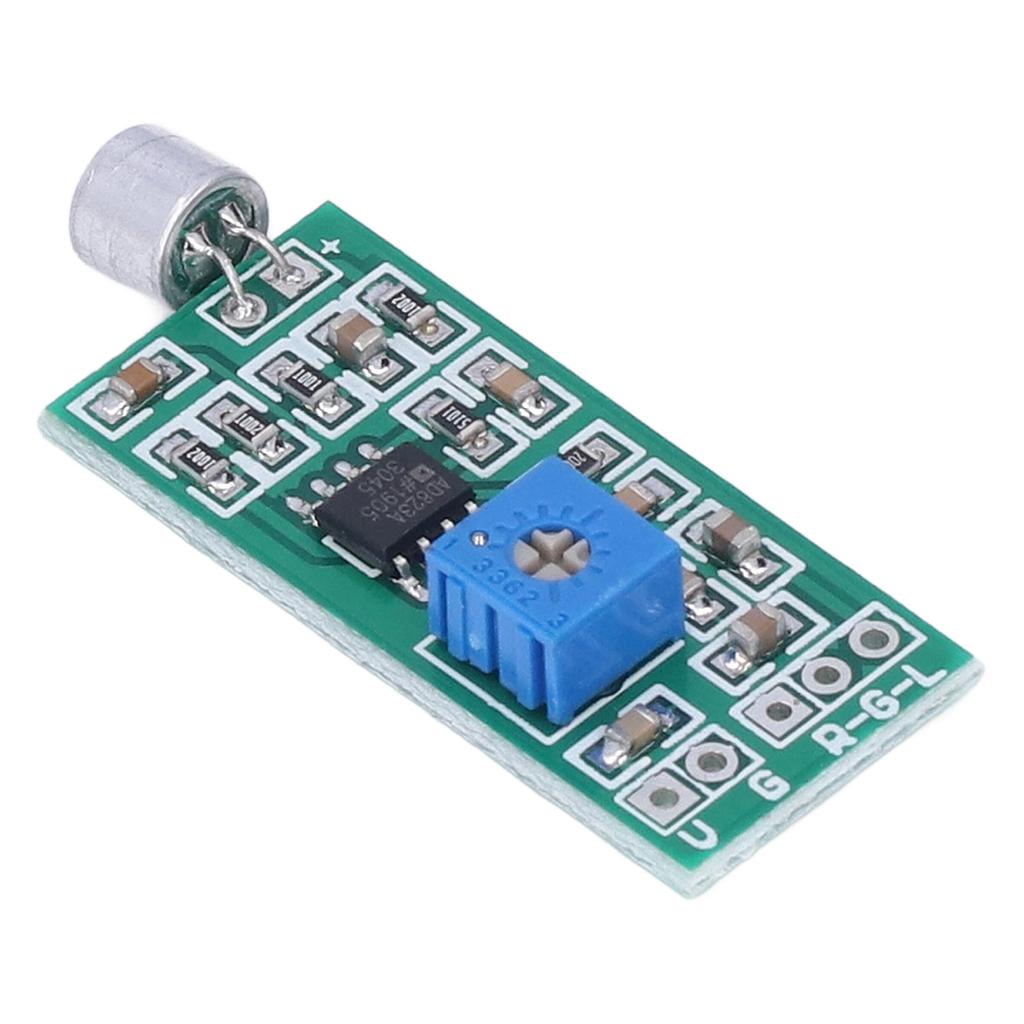 Microphone Pickup Module Dual Channel Output Adjustable Gain Amplifier Board for Detection