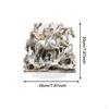 2D Acrylic Horse Ornament Desktop Display Collectible Flat Table Sign Figurine for Home