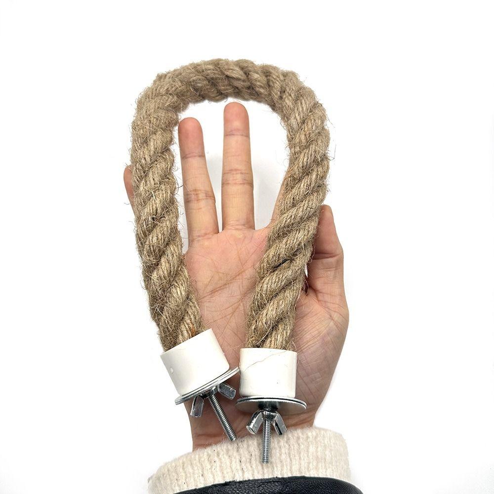 Tooth Grinding Parrot Cotton Rope Pole Toys Detachable Relieve Boredom Birds Swing Stand Cage Accessories Bird Bite Toys