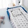Luddy Baby with Portable Baby Months Crib, Newborn, Pillow, Bed-in-Bed, Foldable, Crib, Co-sleeping, Portable, Breathable, Washable, Gift, 0-24