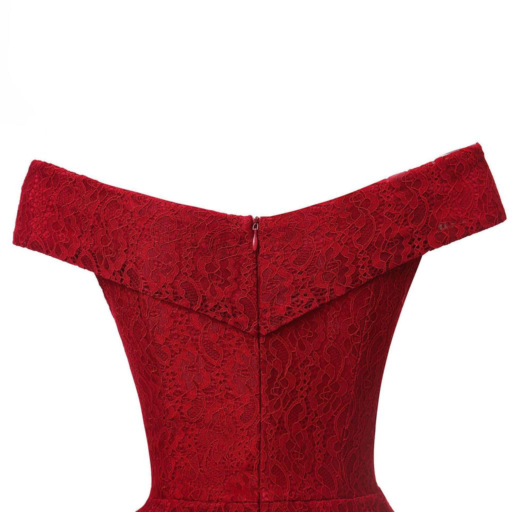 Summer One-Shoulder Lace Dress for Women