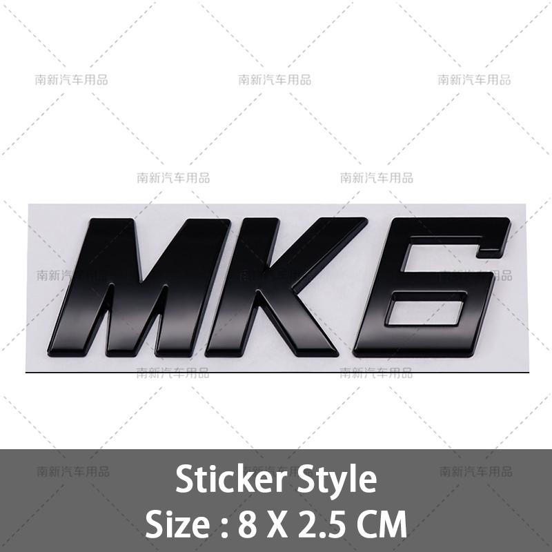 For VW VOLKSWAGEN 2026 New 3D MK5 MK6 Mk7 MK7.5 MK8 Badge Logo Car Rear Trunk Emblem Car Styling For VW Volkswagen Golf MK 5 Mk 
