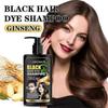 Herbal Black Hair Dye Shampoo 3 In 1 for Gray Hair, Instant Hair Color Shampoo for Women & Men, Black Hair Shampoo for Grey Coverage 150ML 25-26