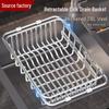Stainless Steel Kitchen Sink Draining Rack and Basket