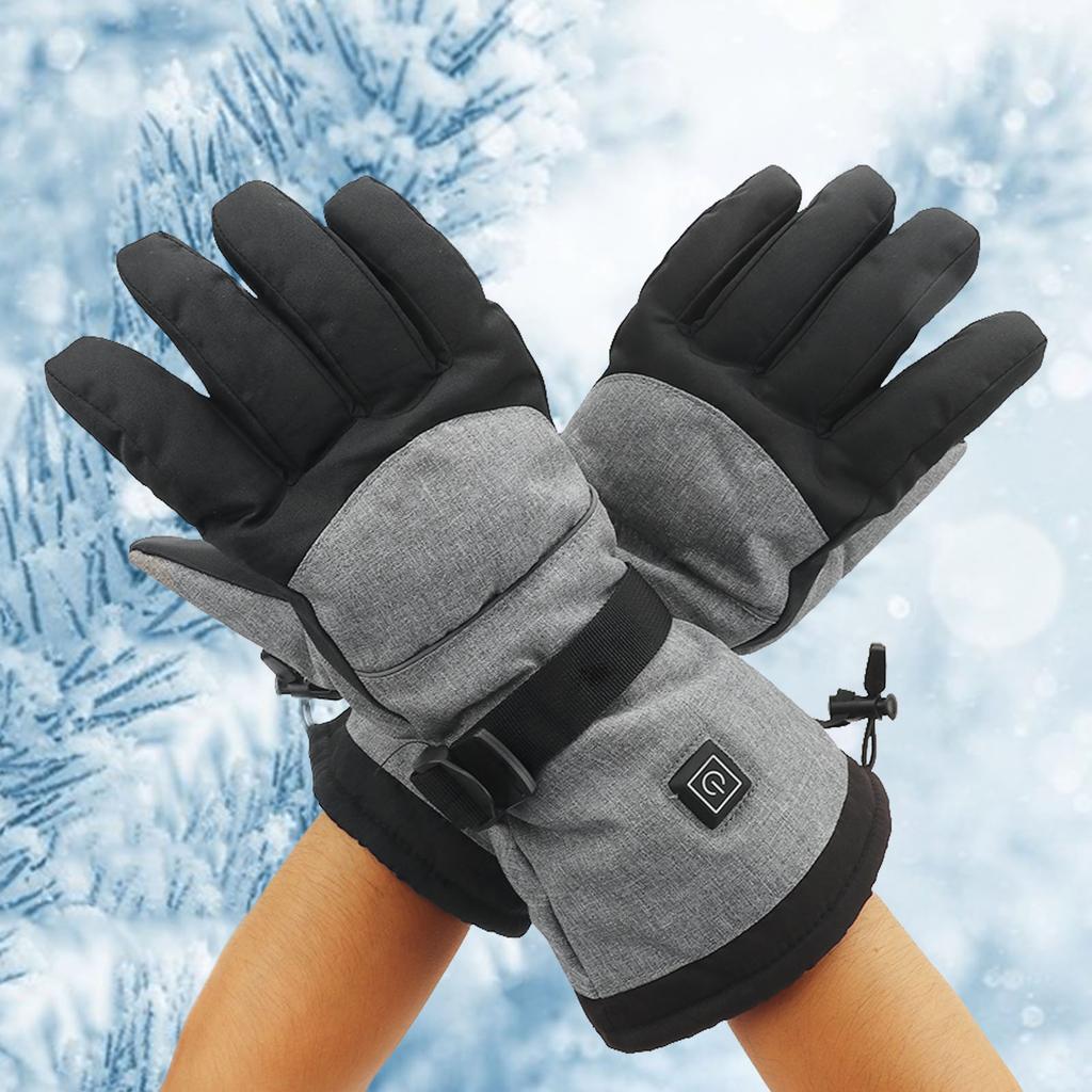 1 Pair Heated Gloves Smart Battery Powered Winter Warm Gloves for Outdoor Climbing Hiking Cycling Skiing