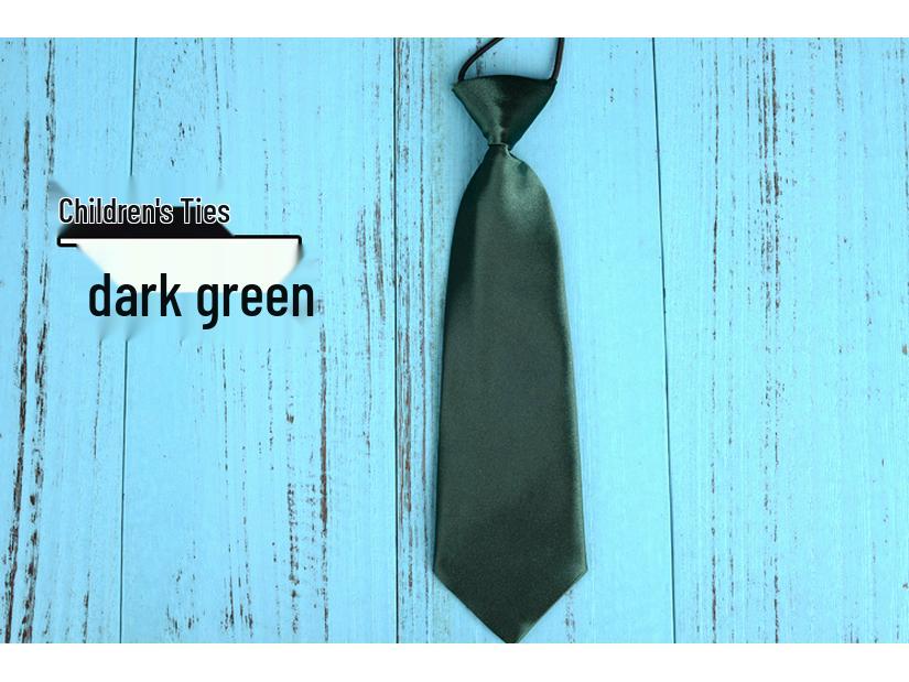 Barne slips uten stryk i svart for gutter og jenter - Skoleuniform og sceneklær