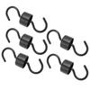 5Pcs Bird Feeder Hooks Black ABS Sturdy Easy Install Beautiful Ant Prevention Hooks for Garden