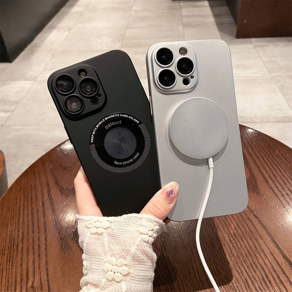 Magnetyczne etui do ładowania bezprzewodowego na telefon iPhone 14 13 12 Pro Max 14 Plus 14 Pro Max Wstrząsoodporny ochraniacz obiektywu aparatu Twarda obudowa