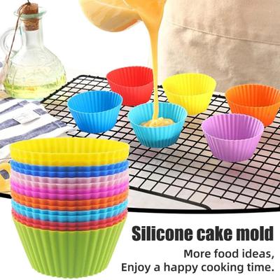 Silikon Cupcake Förmchen Wiederverwendbare Cupcake Muffin Backförmchen Hochtemperaturbeständig Lebensmittelqualität Kuchenform Geschenk für Backbegeisterte