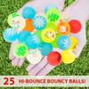 10Pcs Mini Christmas Theme Pattern Stretch Ball Game for Christmas New Year Carnival Party Supplies Best Gift Filler Prize Award