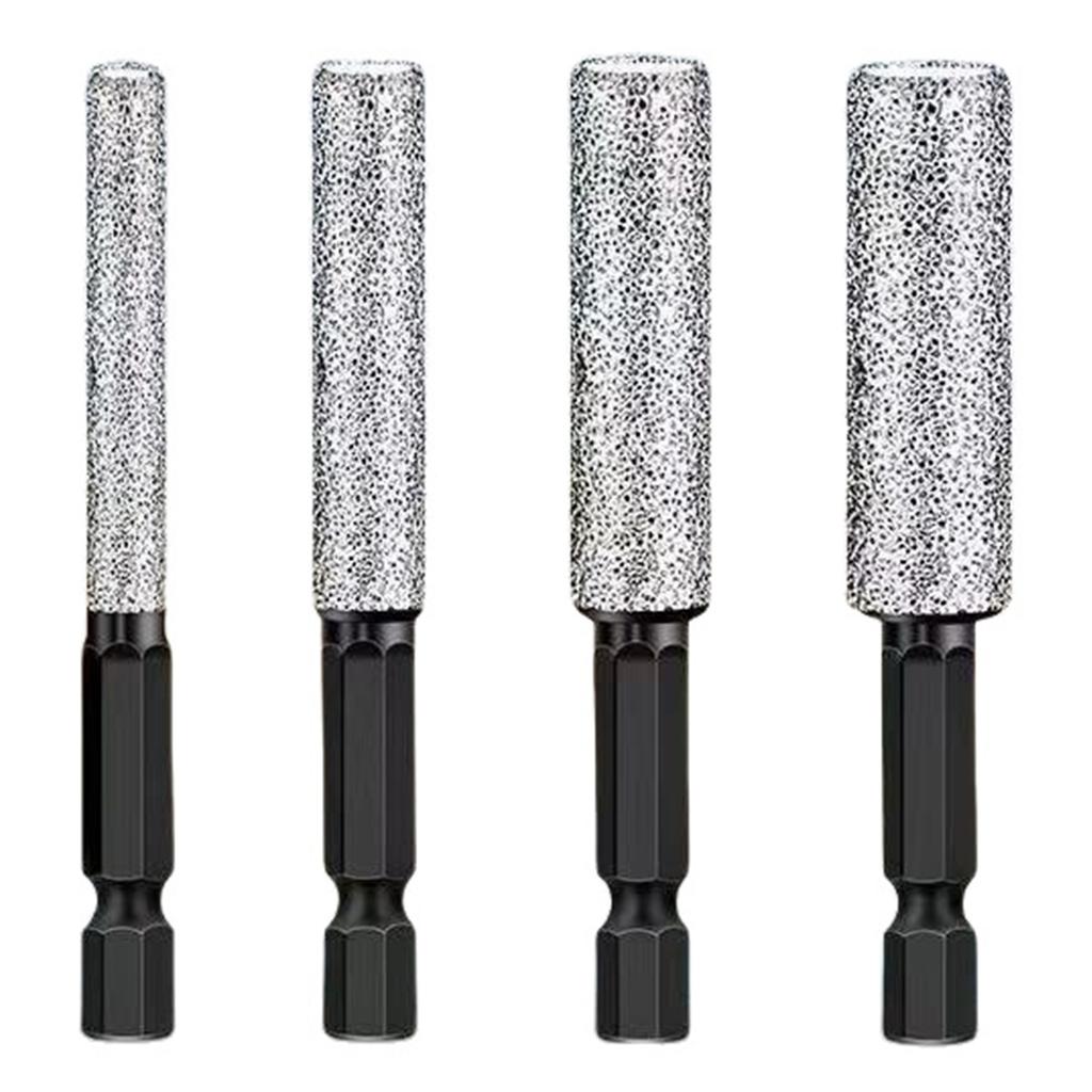 4/7Pcs 2-in-1 Shank Brazing Hole Opener Anti-wear Diamond Drill Bit Set Vitrified Tile Holes Openers for Drilling and Grinding