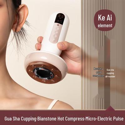 Ke'ai Yuansu Multi-functional Bianstone Cupping & Gua Sha Massager CN Plug (adapter Included)