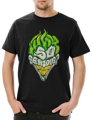 Why So Serious Mens T-Shirt Gotham TV City Dark Wayne Knight Joker Enterprises