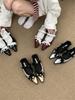 Pointed French Temperament Ballet Bow Single Shoes Women's 2025 Autumn New Black Skirt Beautiful Mary Jane Shoes