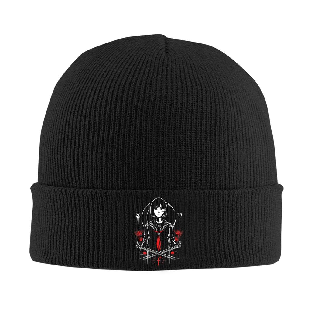 Silent Hill F Blossom Art Knitted Hat Womens Unisexs Beanie Winter Hats Acrylic Hip Hop Caps