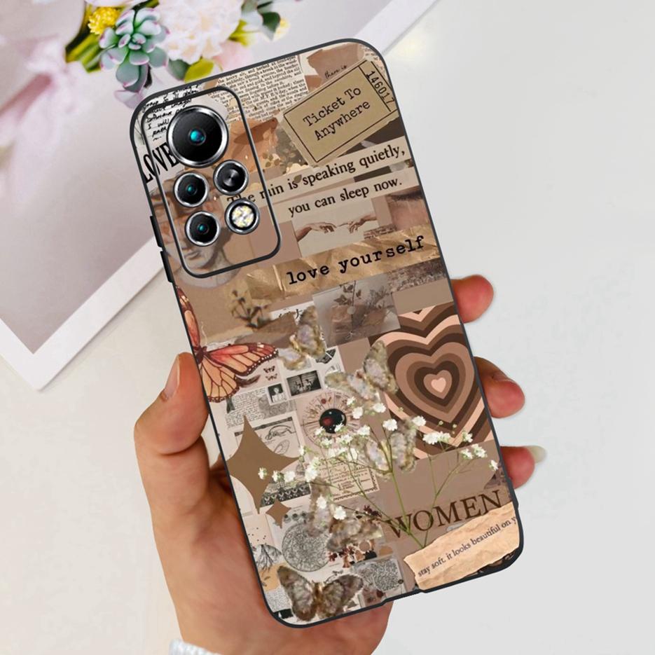 For Infinix Note 11 Pro Case X697 Cute Painted Back Cover Soft Silicone Phone Cases For Infinix Note 11 Note11 Pro Fundas Bumper