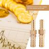Brass Fitting Hose Barb Tail Reducer Reducing Plug Connector (8mm-8mm 4pcs)
