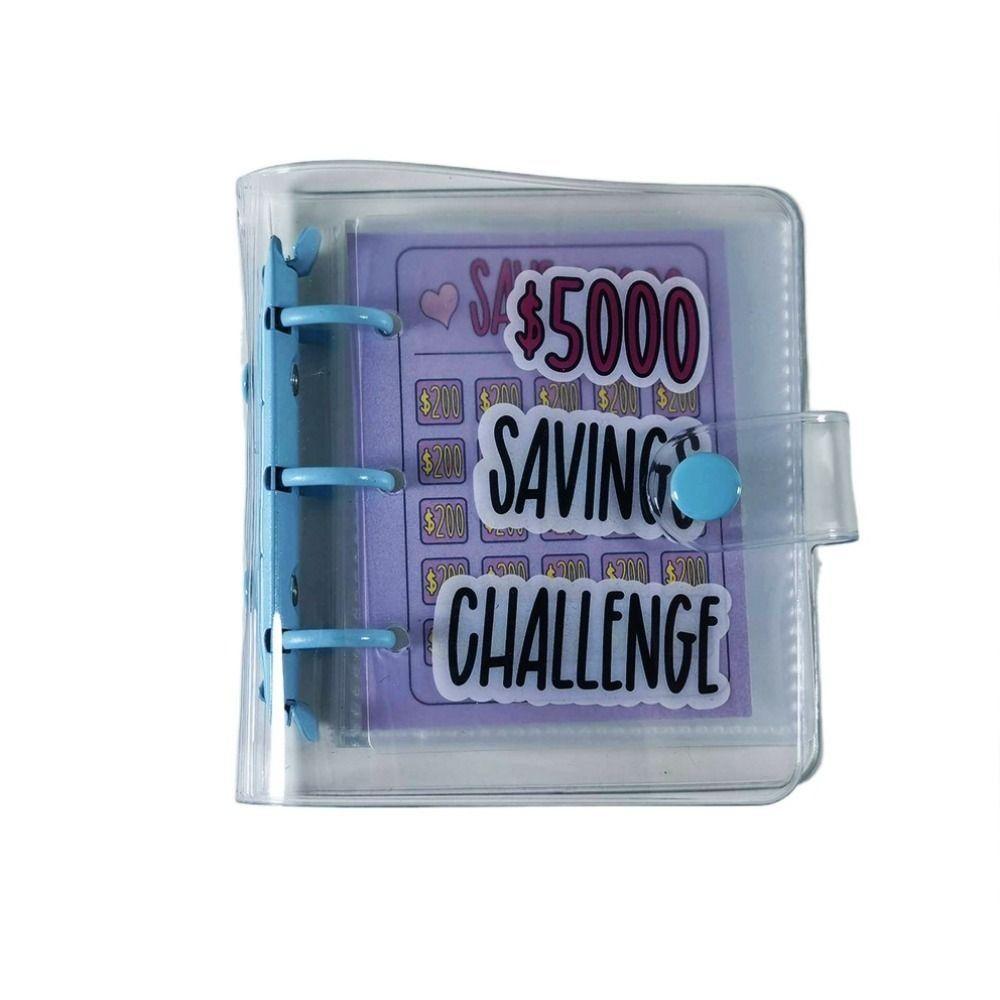 

$150/$300/$2100/$5000 Mini Binder Savings Challenge PVC Budget Binder Book Students