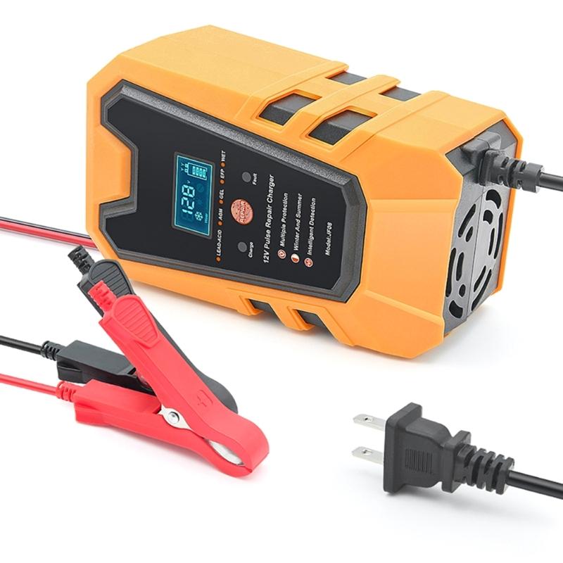 Car Battery Chargers,12V 6A Fully Automatic Battery Chargers Maintainer Trickle Chargers for Car Lead Acid Batteries