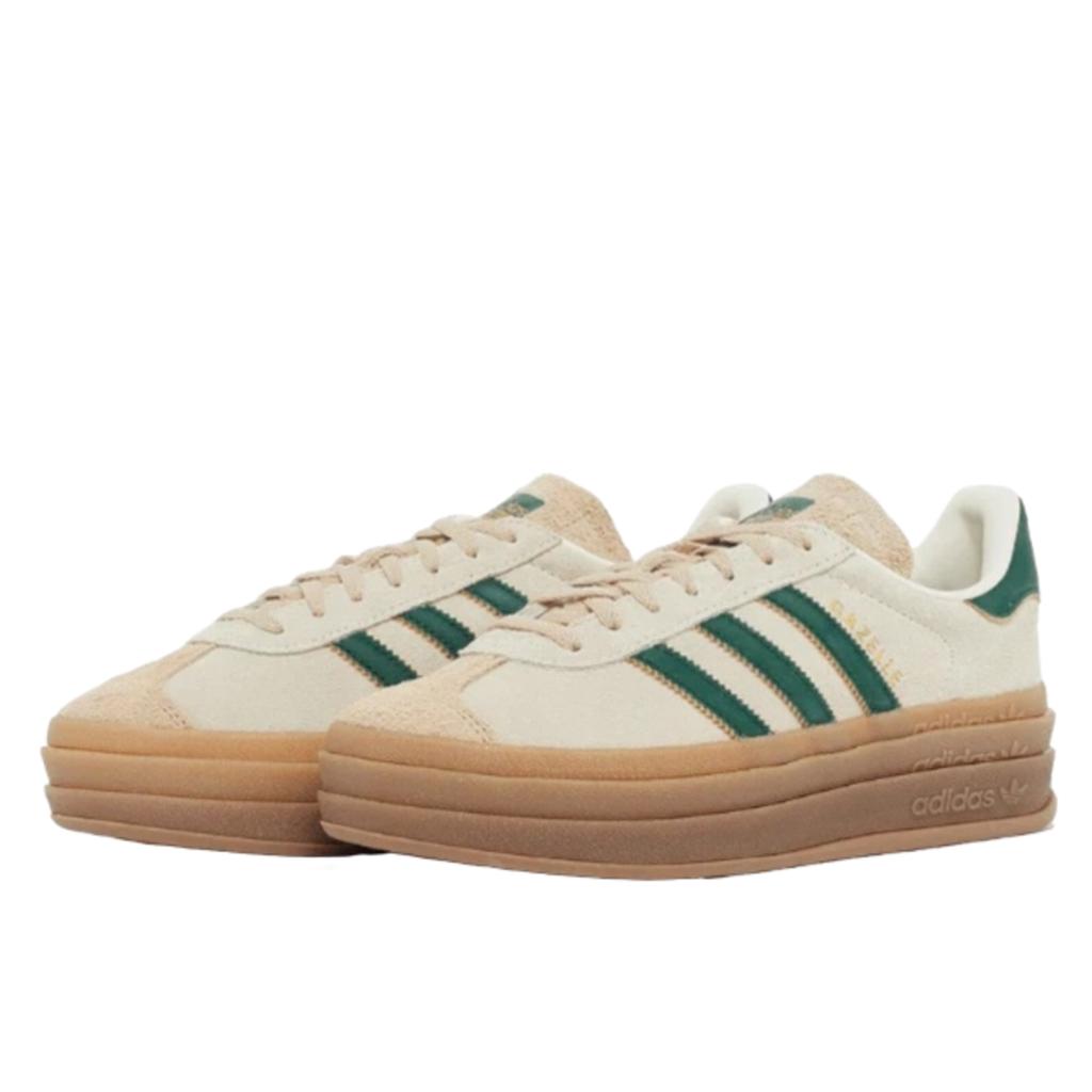 Adidas Gazelle Bold Magic Beige Collegiate Green