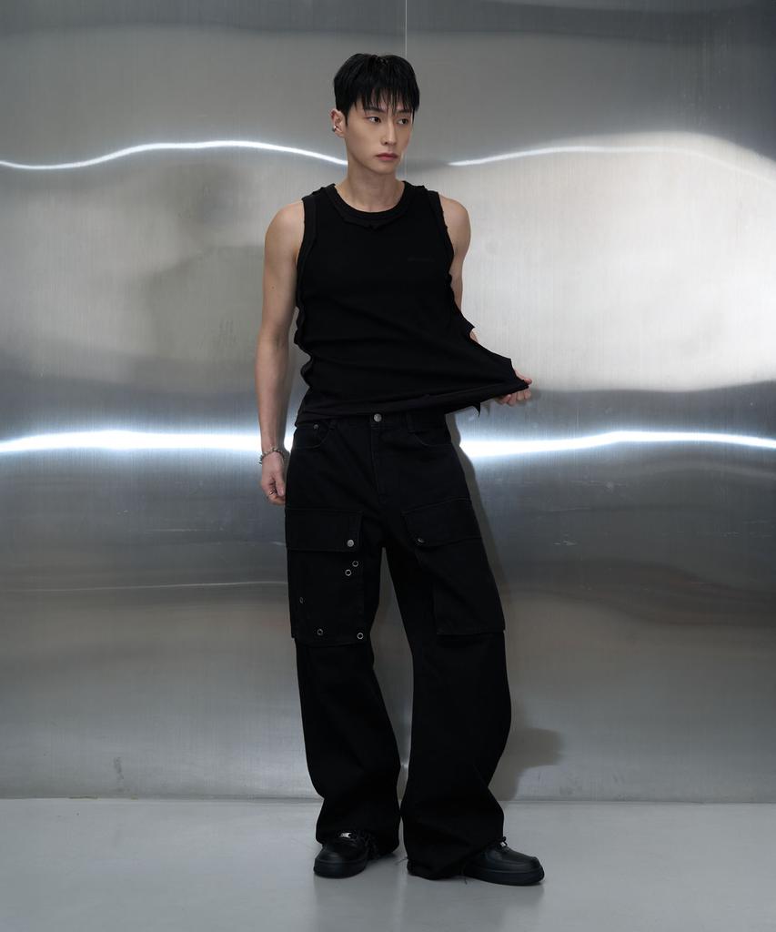 Pichibeullaeg Side Pocket Pants (Z Black)