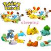 Sleeping Pokemon Action Figure Cup Pocket Monster Pikachu High Quality Toys Dedenne Fennekin Bunnelby Lucario Mudkip Squishy Tiny Figure