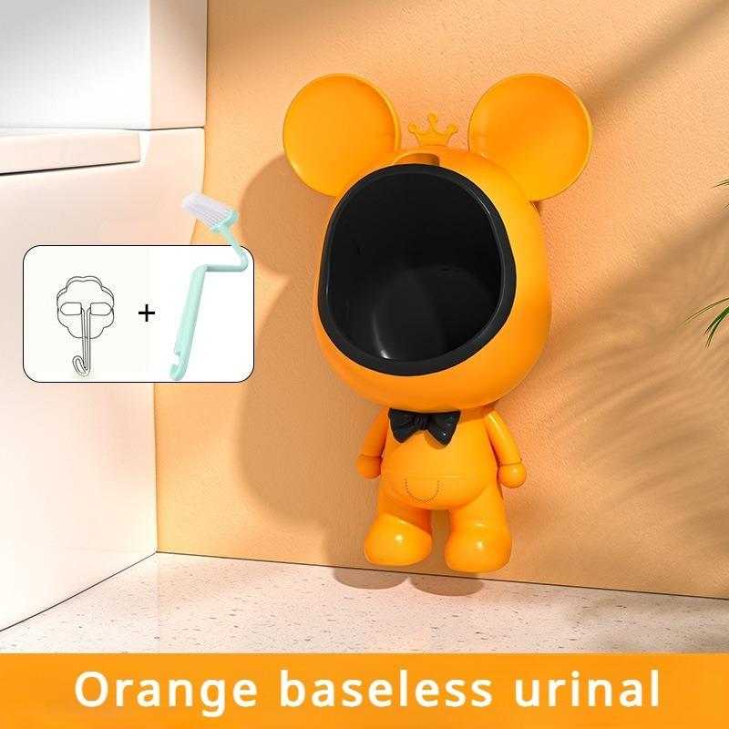 

Potty Training Urinal for Toddler Pee Standing Urinals for Boys Funny Animal Wall-Mounted Toddler Toilet Removable easy to Clean помаранчевий