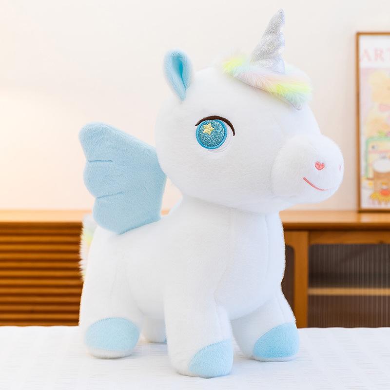 

Pegasus plush toy children s doll throw pillow press doll girl gift 23cm（120g） синій