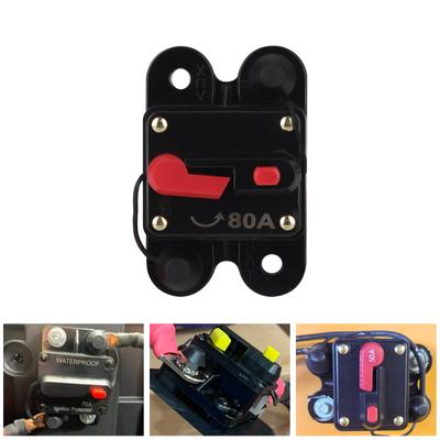 12V 24V 50A 80A 100A 150A 200A Car Waterproof  Circuit Breaker Boat Manual Power Protect for Audio System Fuse Manual