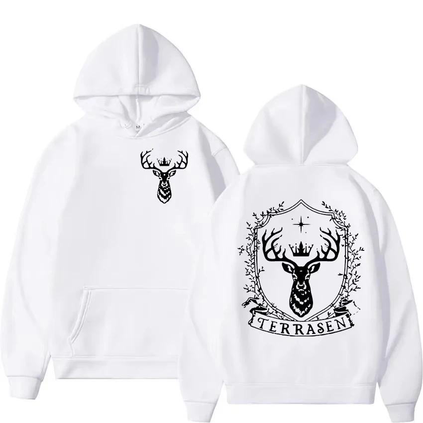 2025 Fireheart To Whatever End Print Hoodie Thron der Glaspullover Sweatshirt Herren Damen Freizeitmode Übergroße Hoodies