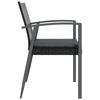 Garden Chairs with Cushions 6 pcs Black 56.5 x 57 x 83 cm Poly Rattan