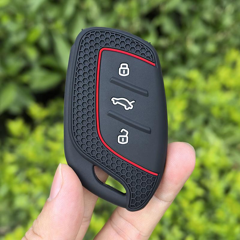 

keychain for MG GT 2026 ZS ZX HS GT MG5 VE MG6 Silicone Car remote Key Case Cover fob key shell holder Keychain