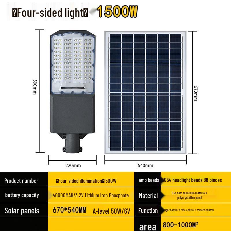 UOSU 1500W Automatic Sensor Waterproof LED Flood Light